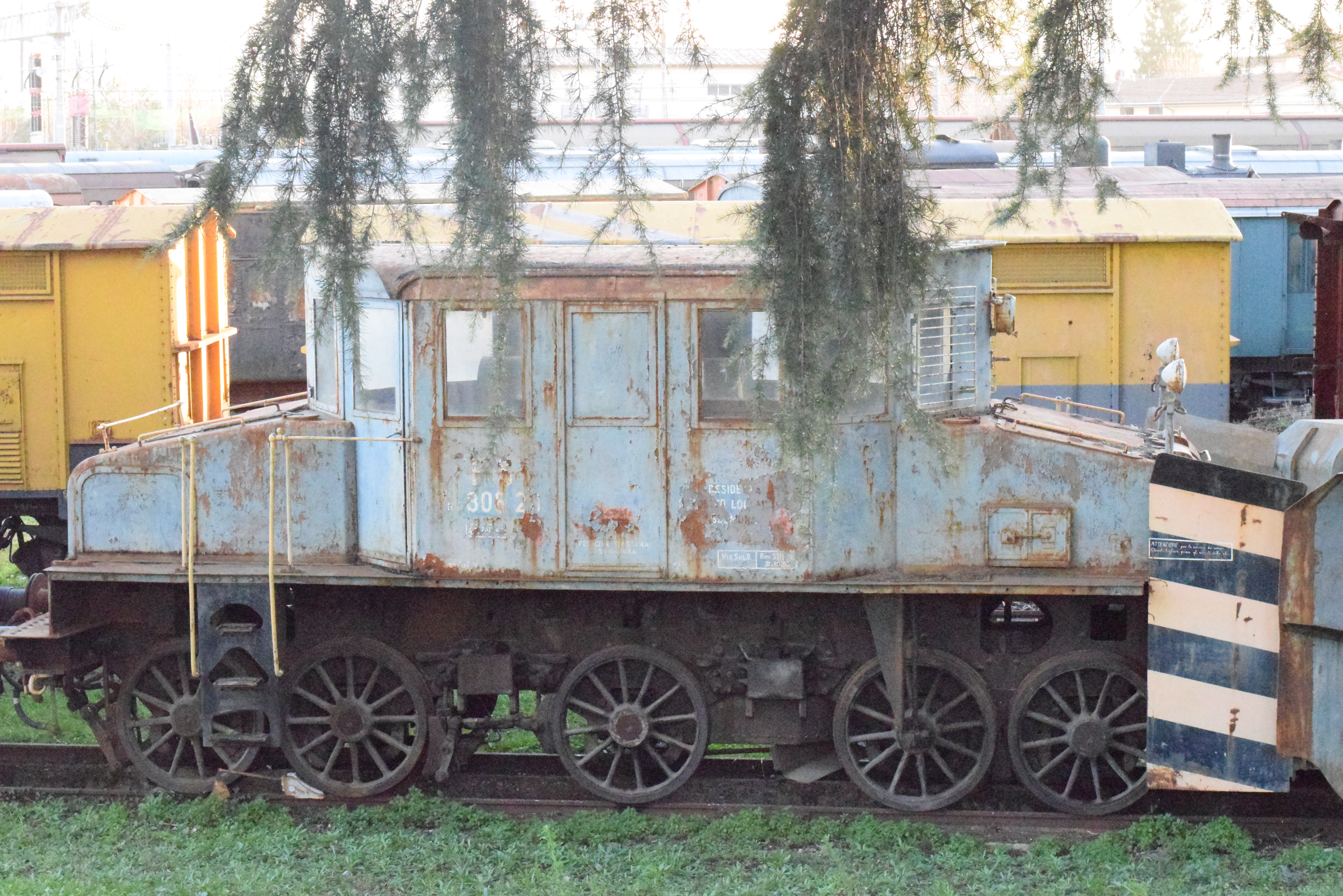 A Rusty Blue Train